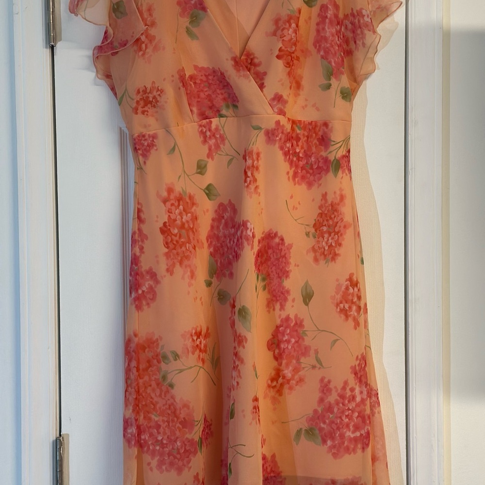 90s Floral Midi Dress